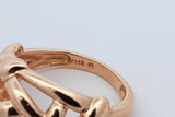 14k Yellow Gold Woven Design Ring 4.2 Grams Size 5.75 Eb0526oxzdu