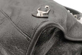 Balenciaga Le City Gray Leather Top Handle Bag Eb0726rxzsa