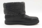 Ugg Classic Berge Black Leather Boots Size 8 Eb1025pxde