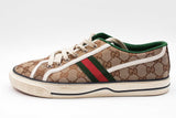Gucci Tennis 1997 Canvas Sneakers Size 9.5 Eb1125lpxdu