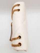 Tory Burch Kira Diamond Quilt Warm White Leather Shoulder Bag Do1225pxzde