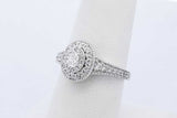 0.14cttw Diamond Ring In 14k White Gold 4.6 Grams Size 7 Eb0526worde