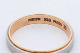 18k Yellow Gold & Platinum Ring 3.3 Grams Size 6.5 Eb1025oxzde