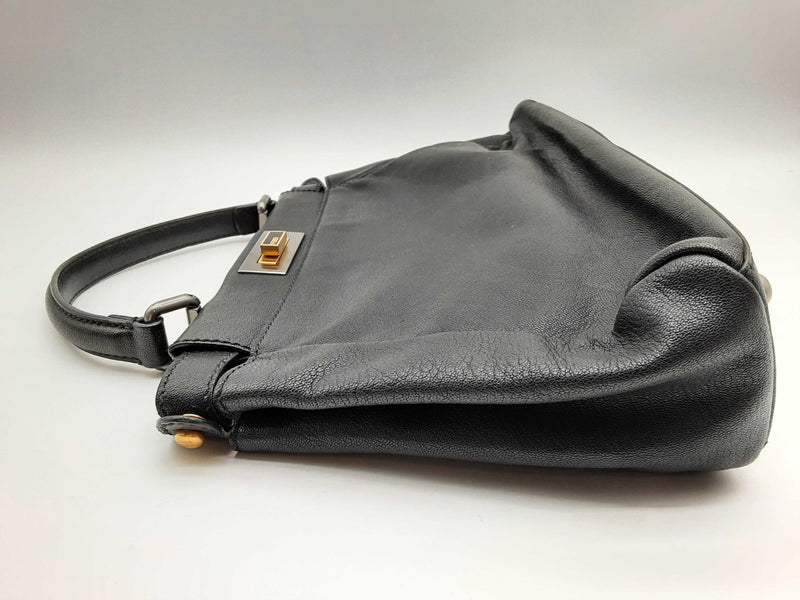 Fendi Peekaboo Iseeu Black Leather Crossbody Bag Do0624pxzde