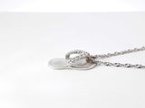Diamond & 14k Gold Na Hoku Slipper Pendant & 18 Inch Necklace 3.5g Fw0826ozxdu