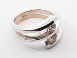 0.64 Cttw Champagne Diamond & 14k White Gold Ring 7.7 Grams Size 7 Fw0926lxzxdu