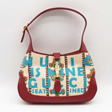 Gucci Jackie 1961 Crown Canvas Shoulder Bag Sd0525izxde
