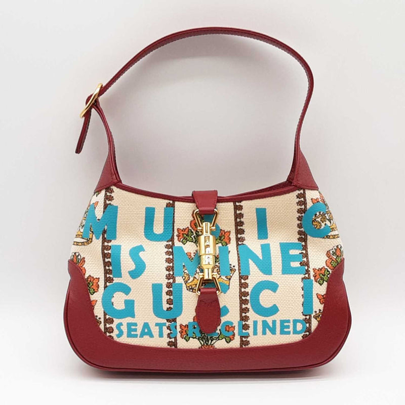 Gucci Jackie 1961 Crown Canvas Shoulder Bag Sd0525izxde
