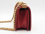 Chanel Mini Boy Bag Quilted Lamb Skin Red Handbag Aa0426ezxsa