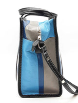 Balenciaga Striped Leather Bazar Shopper Tote Bag Eb0526wxzde