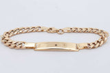 14k Yellow Gold Id Bracelet 2.9 Grams 5.5 Inch Eb0426lexsa