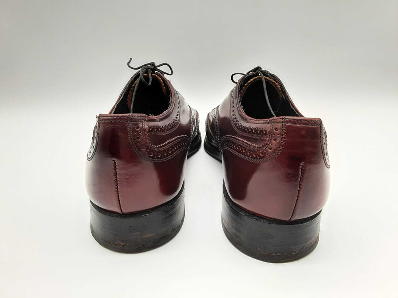 Florsheim Royal Imperial Wingtip Red Leather Dress Shoes Size 11.5 M Do0724rxde