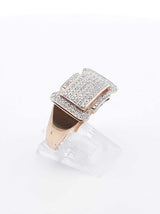 Diamond Pavé & 10k Yellow Gold Cluster Ring 3.9 Grams Size 10 Fw0425wzxdu