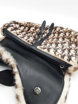 Christian Dior Oblique Mink Fur Saddle Bag Eb1225wxxzde