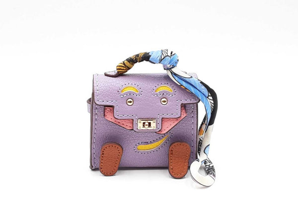 Mini Plaything Bag Charm In Lavender Fw0825cdu