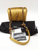 Yves Saint Laurent Quilted Velvet Vicky Crossbody Bag Eb1125cxzde