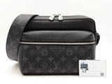 Louis Vuitton Outdoor Messenger In Taiga Leather & Monogram Eclipse Fw0626rzxdu