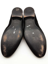 Versace Medusa Black Velvet Loafers Size 46 Eb0126lxzde