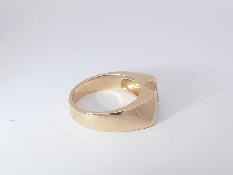 0.45 Cttw Diamond 14k Yellow Gold Solitaire Ring 9.4 Grams Size 9 Aa0525rxzsa