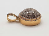 3.1 Cttw Natural Diamonds 10k Yellow Gold 10.8g Circle Pendant Do0126ixzde