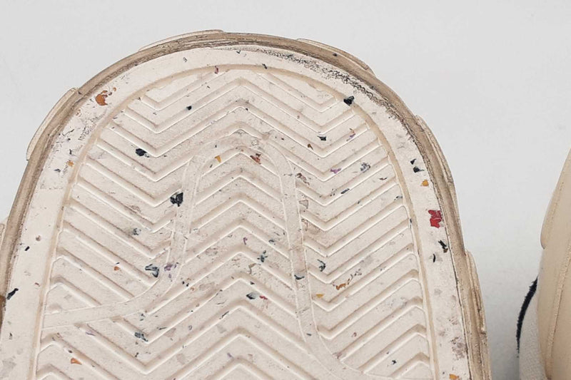 Off-white Low Vulcanized Eco Canvas White & Navy Sneakers Size 42 Eb0925lxzsa