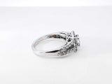 0.61 Cttw Diamond & 14k White Gold Engagement Ring 2.9 Grams Size 4 Fw0826wrzdu