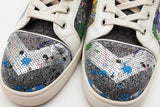 Christian Louboutin Lou Spikes Sequin Sneakers Eu Size 42 Eb0626lxzde
