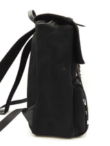 Fendi Fendiness Backpack In Black Ff Logo Jacquard Canvas & Leather Fw0626wzxdu