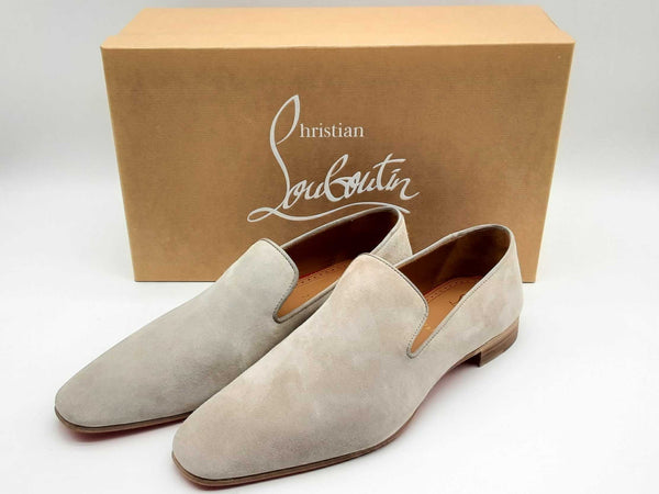 Christian Louboutin Dandelion Gray Suede Shoes Size Eu 44 Dooxzde 144020013426