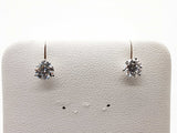 1.12 Cttw Lab Grown Diamonds 14k White Gold 0.8g Stud Earrings Do0726orxde