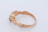 14k Yellow Gold Animal Like Ring With Diamonds 3.1 Grams Size 6 Eb0826oxzde