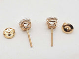 2.05 Cttw Lab Grown Diamonds 14k Yg 1.0g Screw Back Stud Earrings Do0326wcrde