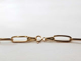 18k Yellow Gold Paperclip Link Chain Necklace 3 Grams 18 Inch Fw0826oprdu