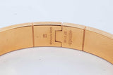 Hermes Balades Equestres Printed Enamel Hinged Bangle Bracelet 40.4g Eb0726oorde
