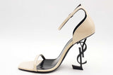 Saint Laurent Opyum White Patent Leather Heels Size 38.5 Eb0526lrxsa