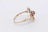 0.01ctw Diamond 10k Tricolor Gold Ring 3.3 Grams Size 8.25 Eb0526lrxsa