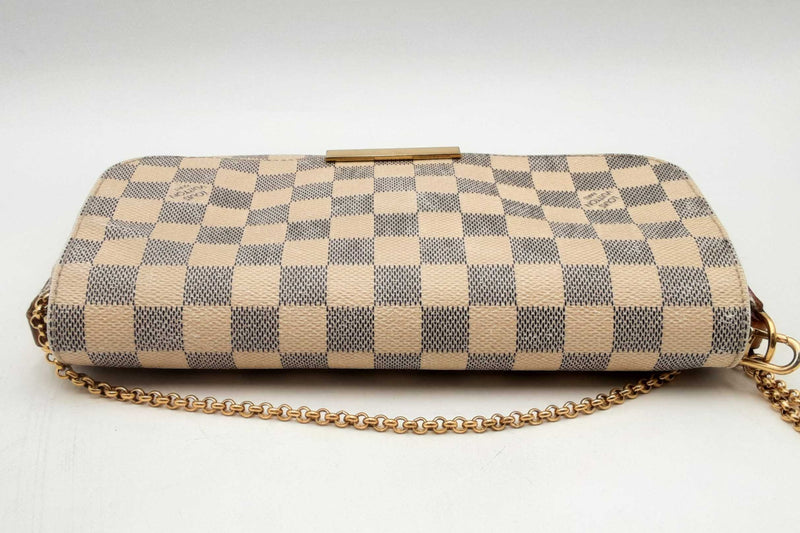 Louis Vuitton Damier Azur Favorite Shoulder Bag Eb1024oxzsa