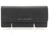 Michael Kors Saffiano Flap Long Wallet Black Aa0825lzsa