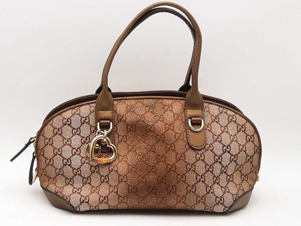 Gucci Metallic Top Handle Heart Bit Gold Handbag Aa0925wxzsa