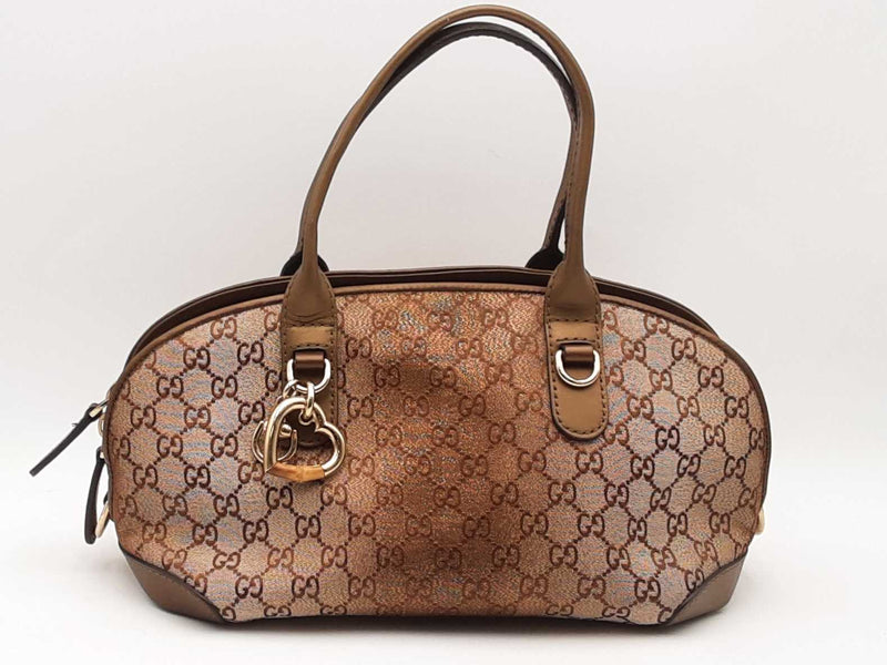 Gucci Metallic Top Handle Heart Bit Gold Handbag Aa0925wxzsa
