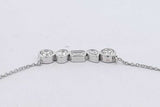 1.05cttw Lab Grown Diamond Pendant Necklace In 14k White Gold 3.09g Eb0826irxsa