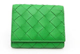 Bottega Veneta Intrecciato Green Leather Wallet Eb0526lixsa