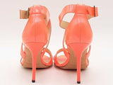 Jimmy Choo Neon Patent Lottie Heels Orange Size 36.5 Aa0826rzsa