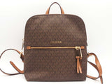Michael Kors Rhea Medium Slim Logo Backpack Brown Aa0824rzsa
