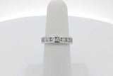 0.55cttw Diamond Ring In 14k White Gold 4.7 Grams Size 5.5 Eb0726pxzsa
