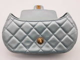 Chanel 24c Coco Light Blue Iridescent Quilted Leather Crossbody Bag Do0925pxzxde