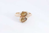 Cat's Eye Gemstone Ring In 14k Yellow Gold 3.4 Grams Size 5.5 Eb0924sxsa