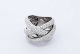 4.0cttw Diamond Ring In 14k White Gold 13 Grams Size 7 Eb0926lrxzde