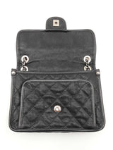 Chanel Mini French Riviera Flap Bag In Black Diamond-quilted Caviar Leather Fw0726lrrxdu