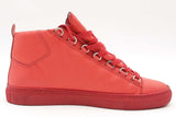 Balenciaga Red Arena Hightop Sneakers Size 42